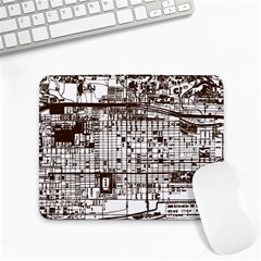 Antique Oriental Town Map  Small Mousepad by ConteMonfrey