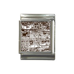 Antique Oriental Town Map  Italian Charm (13mm) by ConteMonfrey