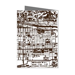 Antique Oriental Town Map  Mini Greeting Cards (pkg Of 8) by ConteMonfrey