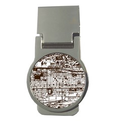 Antique Oriental Town Map  Money Clips (round)  by ConteMonfrey