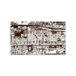 Antique Oriental Town Map  Sticker (Rectangular) Front