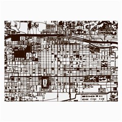 Antique Oriental Town Map  Large Glasses Cloth by ConteMonfrey