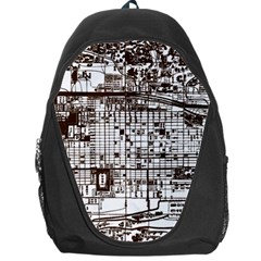 Antique Oriental Town Map  Backpack Bag by ConteMonfrey