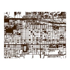 Antique Oriental Town Map  Premium Plush Fleece Blanket (mini) by ConteMonfrey