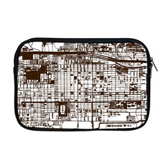 Antique Oriental Town Map  Apple Macbook Pro 17  Zipper Case by ConteMonfrey