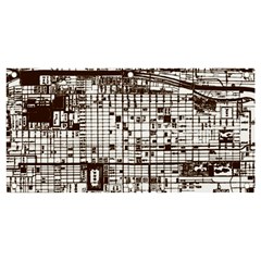 Antique Oriental Town Map  Banner And Sign 4  X 2  by ConteMonfrey