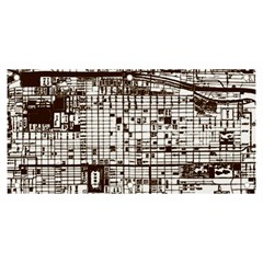 Antique Oriental Town Map  Banner And Sign 6  X 3  by ConteMonfrey