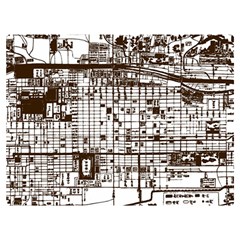 Antique Oriental Town Map  Premium Plush Fleece Blanket (extra Small) by ConteMonfrey