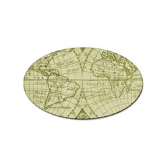 Vintage Mapa Mundi  Sticker (oval) by ConteMonfrey