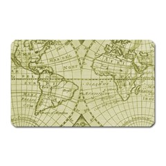 Vintage Mapa Mundi  Magnet (rectangular) by ConteMonfrey