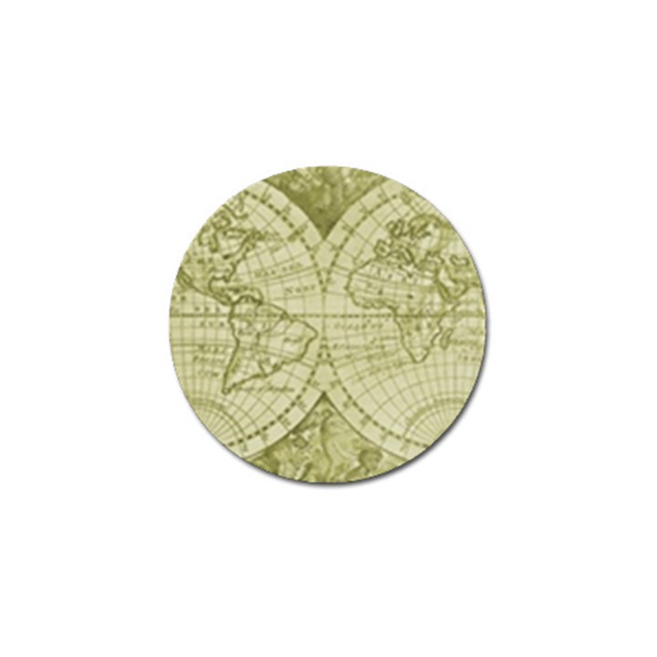 Vintage Mapa Mundi  Golf Ball Marker (4 pack)