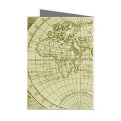 Vintage Mapa Mundi  Mini Greeting Cards (pkg Of 8) by ConteMonfrey