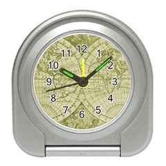 Vintage Mapa Mundi  Travel Alarm Clock by ConteMonfrey