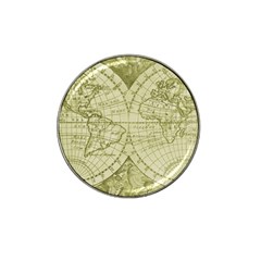 Vintage Mapa Mundi  Hat Clip Ball Marker by ConteMonfrey