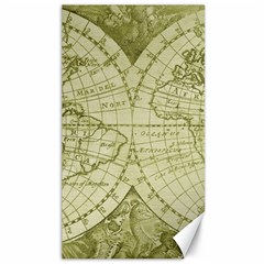 Vintage Mapa Mundi  Canvas 40  X 72  by ConteMonfrey