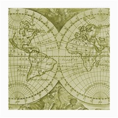 Vintage Mapa Mundi  Medium Glasses Cloth (2 Sides) by ConteMonfrey