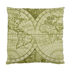 Vintage Mapa Mundi  Standard Cushion Case (one Side) by ConteMonfrey