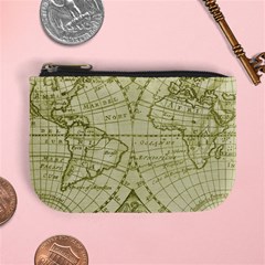 Vintage Mapa Mundi  Mini Coin Purse by ConteMonfrey