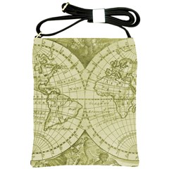 Vintage Mapa Mundi  Shoulder Sling Bag by ConteMonfrey