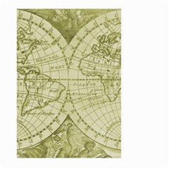 Vintage Mapa Mundi  Large Garden Flag (two Sides) by ConteMonfrey