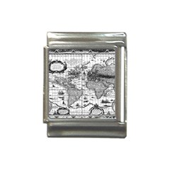 Antique Mapa Mundi Revisited Italian Charm (13mm) by ConteMonfrey