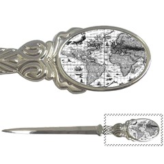 Antique Mapa Mundi Revisited Letter Opener by ConteMonfrey