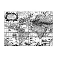 Antique Mapa Mundi Revisited Sticker A4 (10 Pack) by ConteMonfrey