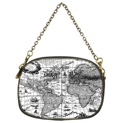 Antique Mapa Mundi Revisited Chain Purse (two Sides) by ConteMonfrey