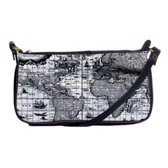 Antique Mapa Mundi Revisited Shoulder Clutch Bag by ConteMonfrey