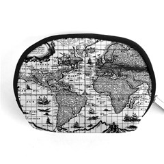 Antique Mapa Mundi Revisited Accessory Pouch (medium) by ConteMonfrey