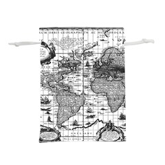 Antique Mapa Mundi Revisited Lightweight Drawstring Pouch (m) by ConteMonfrey