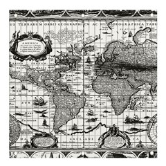 Antique Mapa Mundi Revisited Banner And Sign 4  X 4  by ConteMonfrey