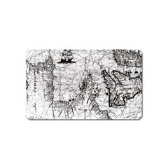 Antique Mercant Map  Magnet (name Card)