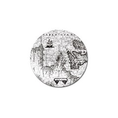 Antique Mercant Map  Golf Ball Marker (4 Pack) by ConteMonfrey