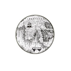 Antique Mercant Map  Hat Clip Ball Marker by ConteMonfrey