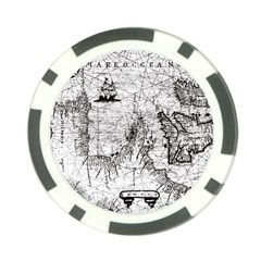 Antique Mercant Map  Poker Chip Card Guard (10 Pack) by ConteMonfrey