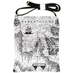 Antique Mercant Map  Shoulder Sling Bag by ConteMonfrey