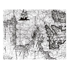 Antique Mercant Map  Premium Plush Fleece Blanket (large) by ConteMonfrey