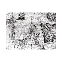 Antique Mercant Map  One Side Premium Plush Fleece Blanket (mini) by ConteMonfrey