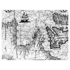 Antique Mercant Map  One Side Premium Plush Fleece Blanket (extra Small) by ConteMonfrey