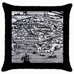 Old Civilization Throw Pillow Case (black) by ConteMonfrey