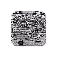 Old Civilization Rubber Square Coaster (4 Pack) by ConteMonfrey