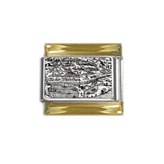 Old Civilization Gold Trim Italian Charm (9mm)