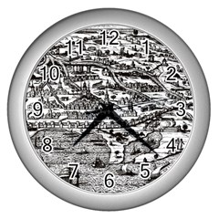 Old Civilization Wall Clock (silver) by ConteMonfrey