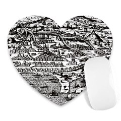 Old Civilization Heart Mousepad by ConteMonfrey