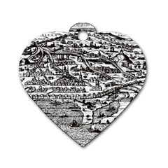 Old Civilization Dog Tag Heart (one Side) by ConteMonfrey