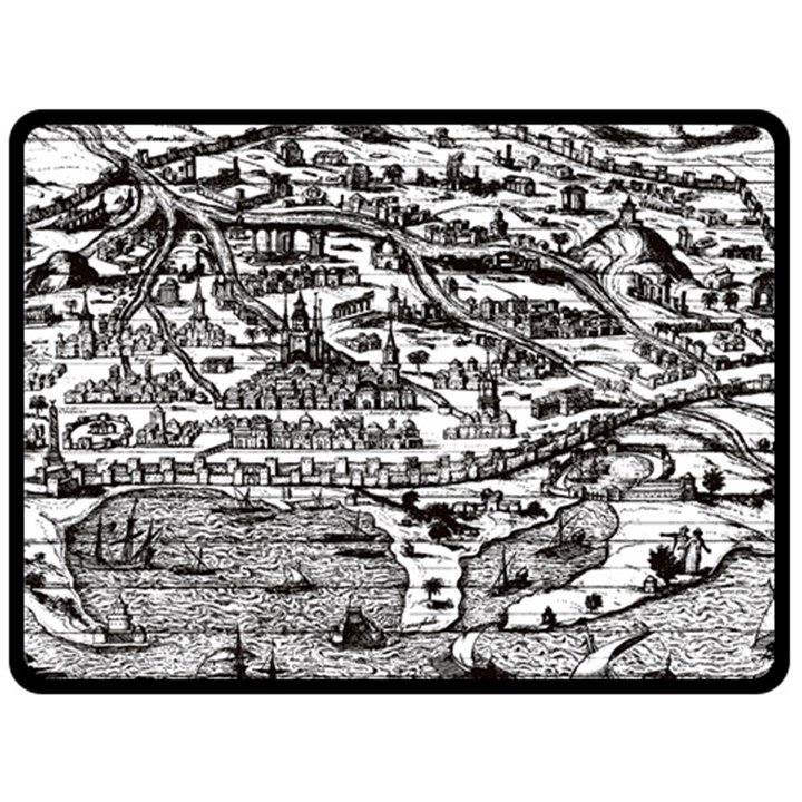 Old Civilization One Side Fleece Blanket (Large)