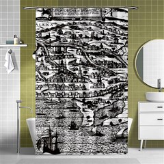 Old Civilization Shower Curtain 48  X 72  (small)  by ConteMonfrey