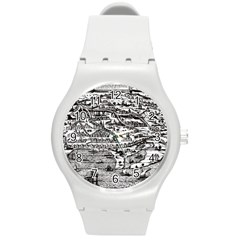 Old Civilization Round Plastic Sport Watch (m) by ConteMonfrey