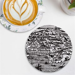 Old Civilization Uv Print Round Tile Coaster by ConteMonfrey